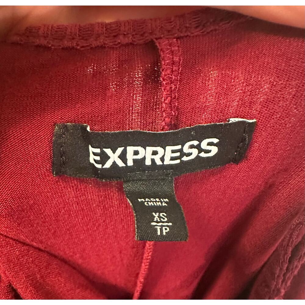 Express Button Front Tank Ribbed Midi Dress XS - Picture 7 of 8